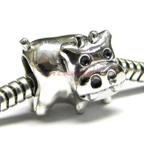 1x Sterling silver Cute Cow Bead for European Charm Bracelets
