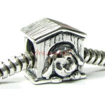 1x Sterling silver Dog House Bead for European Charm Bracelets