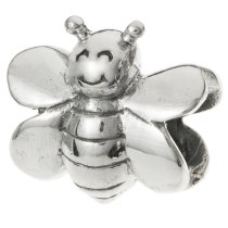 1x Sterling silver Honey Bee Bead for European Charm Bracelets