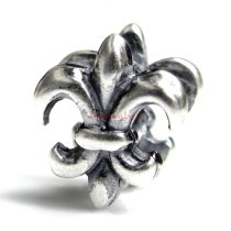 1x Sterling silver FLEUR-DE-LIS Bead for European Charm Bracelets