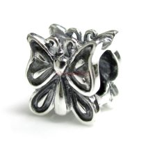 1x Sterling silver Butterfly Bead for European Charm Bracelets