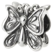 1x Sterling silver Butterfly Bead for European Charm Bracelets