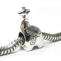 1x Sterling silver Giraffe Bead for European Charm Bracelets