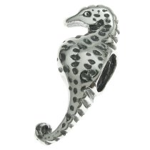 1x Sterling Silver Sea horse Focal bead spacer for European Charm Bracelets