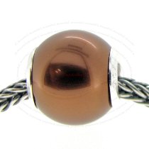 Sterling Silver Bronze SEASHELL PEARL Bead for European Charm Bracelets