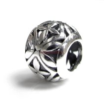 1x Sterling silver Flower Bead for European Charm Bracelets