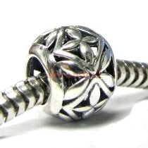 1x Sterling silver Flower Bead for European Charm Bracelets