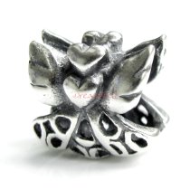 Sterling silver Heart Love Angel Bead for European Charm Bracelets
