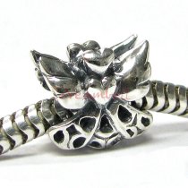 Sterling silver Heart Love Angel Bead for European Charm Bracelets