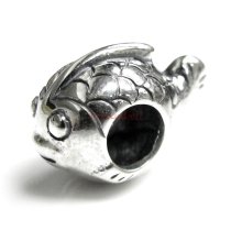 Sterling Silver Cute Fish Bead for European Charm Bracelets