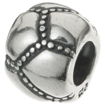 Sterling Silver Round Ball Dots Bead for European Charm Bracelets