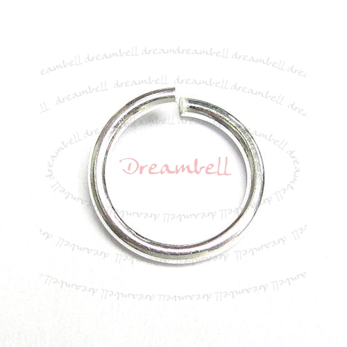 10x Sterling silver Open Jump Rings Bead 18ga 9mm