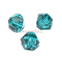 72x Swarovski Elements Xilion Crystal 5328 Blue Zircon 3mm