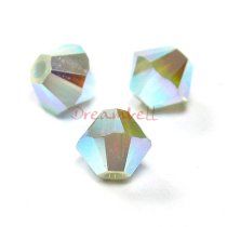 24 Swarovski Elements Crystal Xilion 5328 Pacific Opal 4mm AB 2x