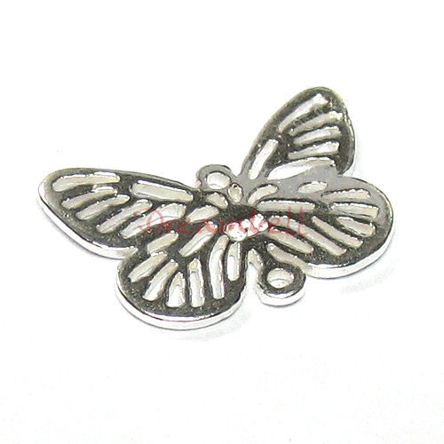 2x Sterling Silver Butterfly Bead Link Connector 10.5mm