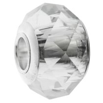 Sterling Silver BIRTHSTONE Crystal European Bead charm April