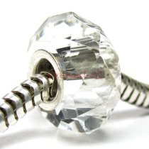 Sterling Silver BIRTHSTONE Crystal European Bead charm April
