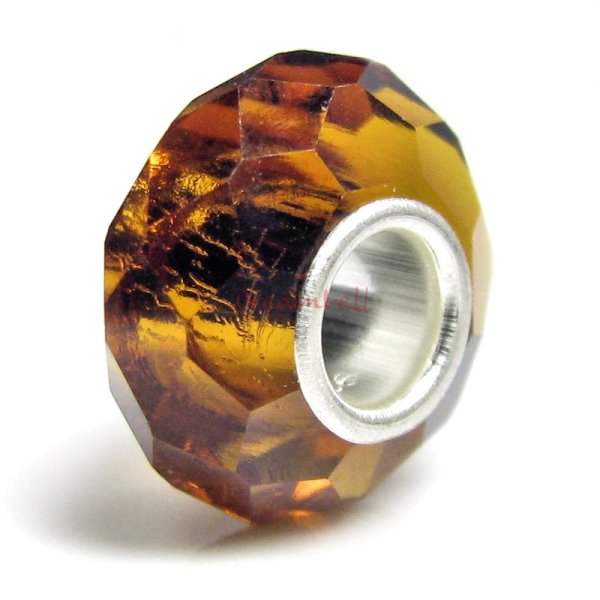 Sterling Silver BIRTHSTONE Crystal European Bead charm November