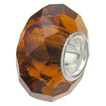 Sterling Silver BIRTHSTONE Crystal European Bead charm November