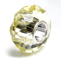 Sterling Silver Jonquil Yellow Crystal European Bead charm