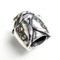 1x Sterling Silver Lady Bug Tube Bead for European Charm Bracelets 1x Sterling Silver Lady Bug Tube Bead for European Charm Bracelets