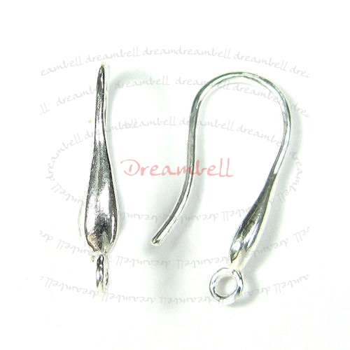 2x Sterling Silver Teardrop Earring Earwire French Hook