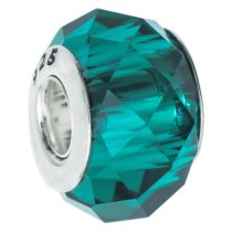 Sterling Silver BIRTHSTONE Crystal European Bead charm December