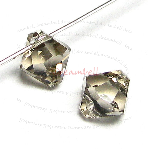 12x Swarovski crystal 6301 Top Drill Bicone Greige 6mm