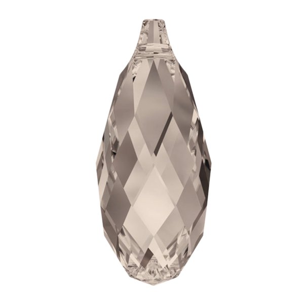 2x Swarovski Elements Crystal Teardrop Briolette 6010 Greige 11mmx5.5mm