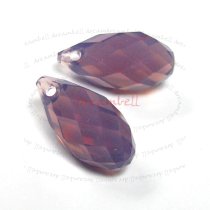 2x Swarovski Crystal Teardrop Briolette 6010 CYCLAMEN OPAL 13MM