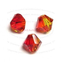 24x Swarovski Elements Xilion Crystal Bead 5328 Fireopal 4mm