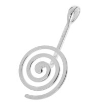 1 x Sterling Silver Donut Pendant Connector Dangle Bail Holder Clasp