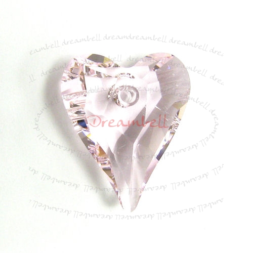 2x Swarovski Crystal 6240 Wild Heart Charm Pendant Rosaline 12mm