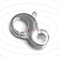 Sterling Silver INFINITY Lobster Clasp 6.7x11.5mm SMALL