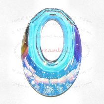 1X SWAROVSKI CRYSTAL 6040 HELIOS Pendant Clear AB 30mm