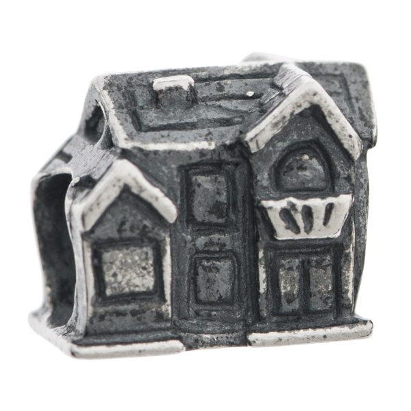Sterling Silver House Home Bead for European Charm Bracelets