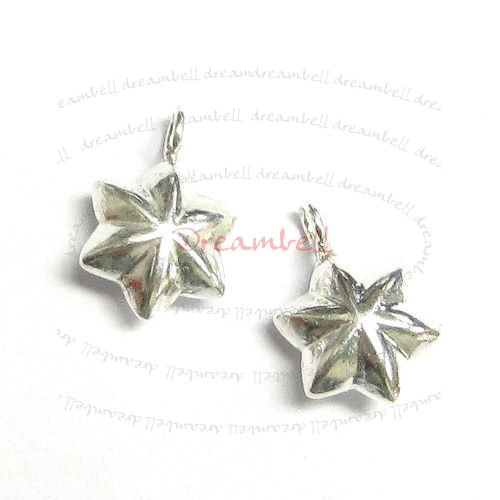 1x Sterling silver Twinkle Star Pendant Dangle Charm 12mm