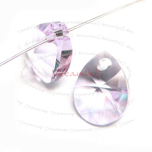 6x Swarovski Crystal 6128 Xilion Mini Pear Pendant Charm Rosaline 8mm