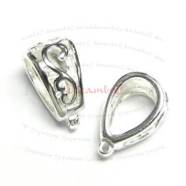 1x STERLING SILVER Filigree Bail Slide Pendant CONNECTOR 11mm