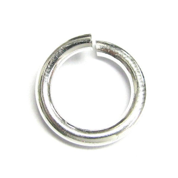 4x Sterling Silver Open Jump Rings Wire 15ga 9mm (HEAVY) 15 Gauge