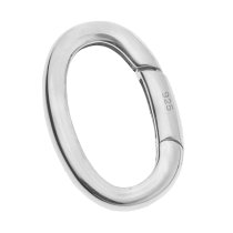 1x STERLING Silver Oval CLASP LOCK Enhancer Shortener 20mm