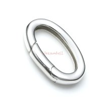 1x STERLING Silver Oval CLASP LOCK Enhancer Shortener 20mm