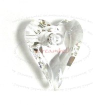 1x Swarovski Crystal 6240 Wild Heart Charm Pendant Clear 27mm