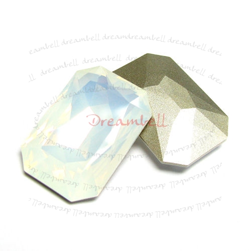 1x Swarovski Elements Octagon Cabochon Stone Crystal 4627 White Opal 27mm x 18.5mm