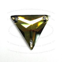 Swarovski Elements Crystal 3270 Tabac Sew-on Triangle 22mm