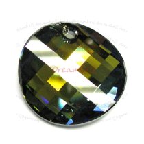 SWAROVSKI CRYSTAL 6621 TABAC P TWIST PENDANT 18mm NEW