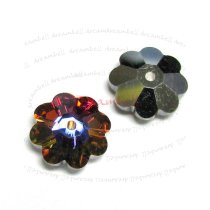 6x Swarovski Elements Crystal 3700 Margarita Beads Volcano M- Foiled 10mm