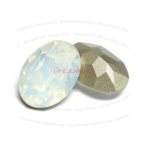 1x Swarovski Elements Oval Cabochon Stone Crystal 4127 White Opal 30mm x 22mm