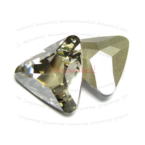 1x Swarovski Elements Triangular Cabochon Stone Crystal 4727 Silver Shade 23mm