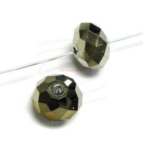 6x Swarovski Crystal Elements 5040 Briolette Bead Rondelle Spacer Metallic Light Gold AB 2x 6mm